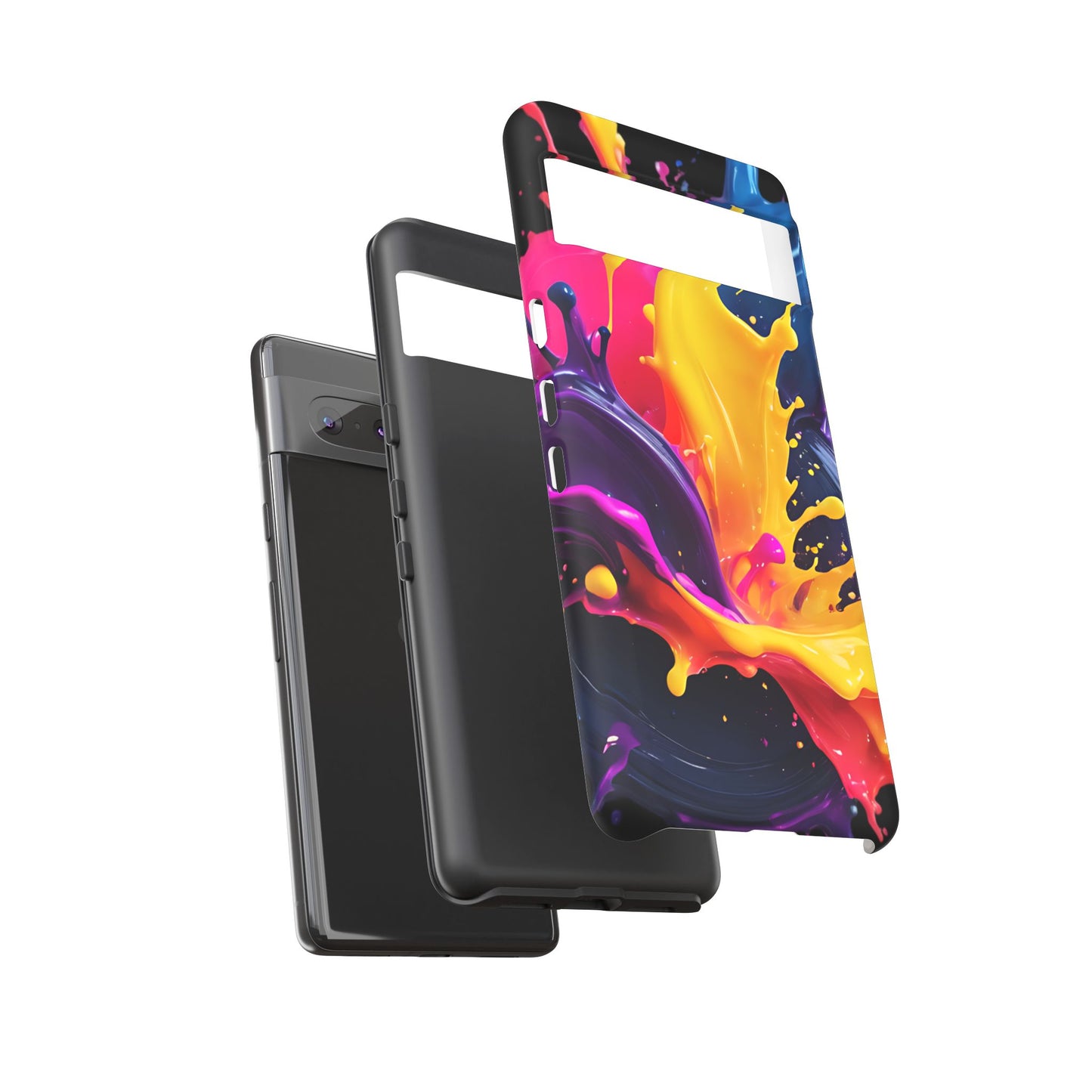 (phone cases) 3D ink splashes Tough Cases