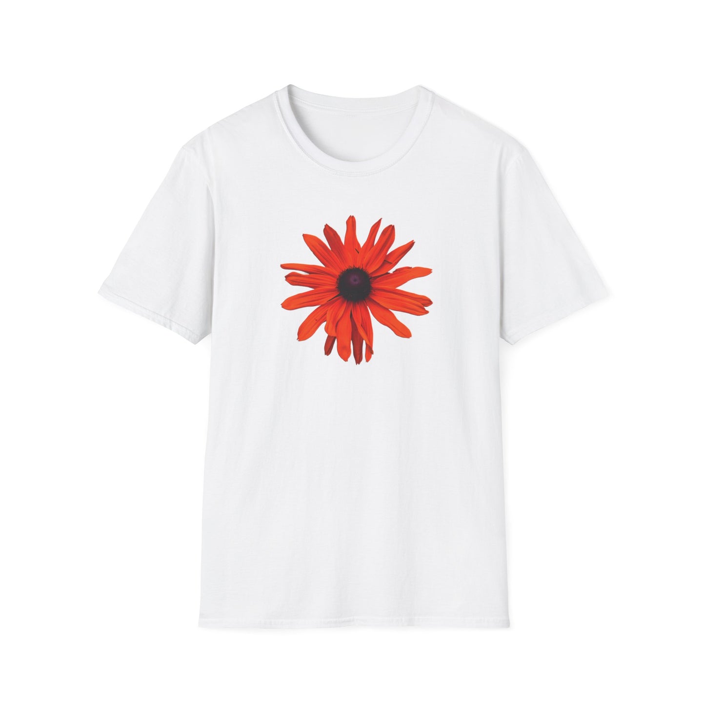 (artistic t-shirt) 3D flower (red)