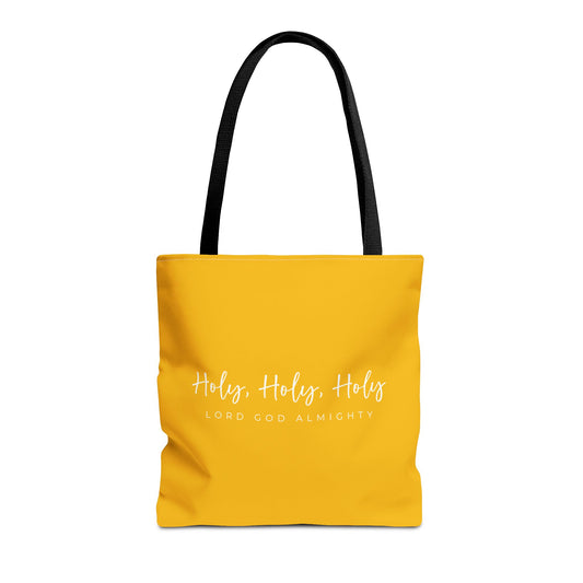 (tote bags) Holy Holy Holy Lord God Almighty (yellow)