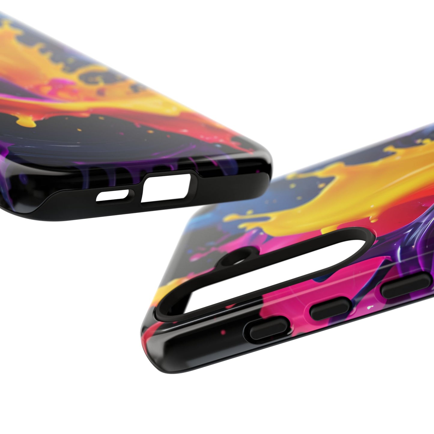 (phone cases) 3D ink splashes Tough Cases