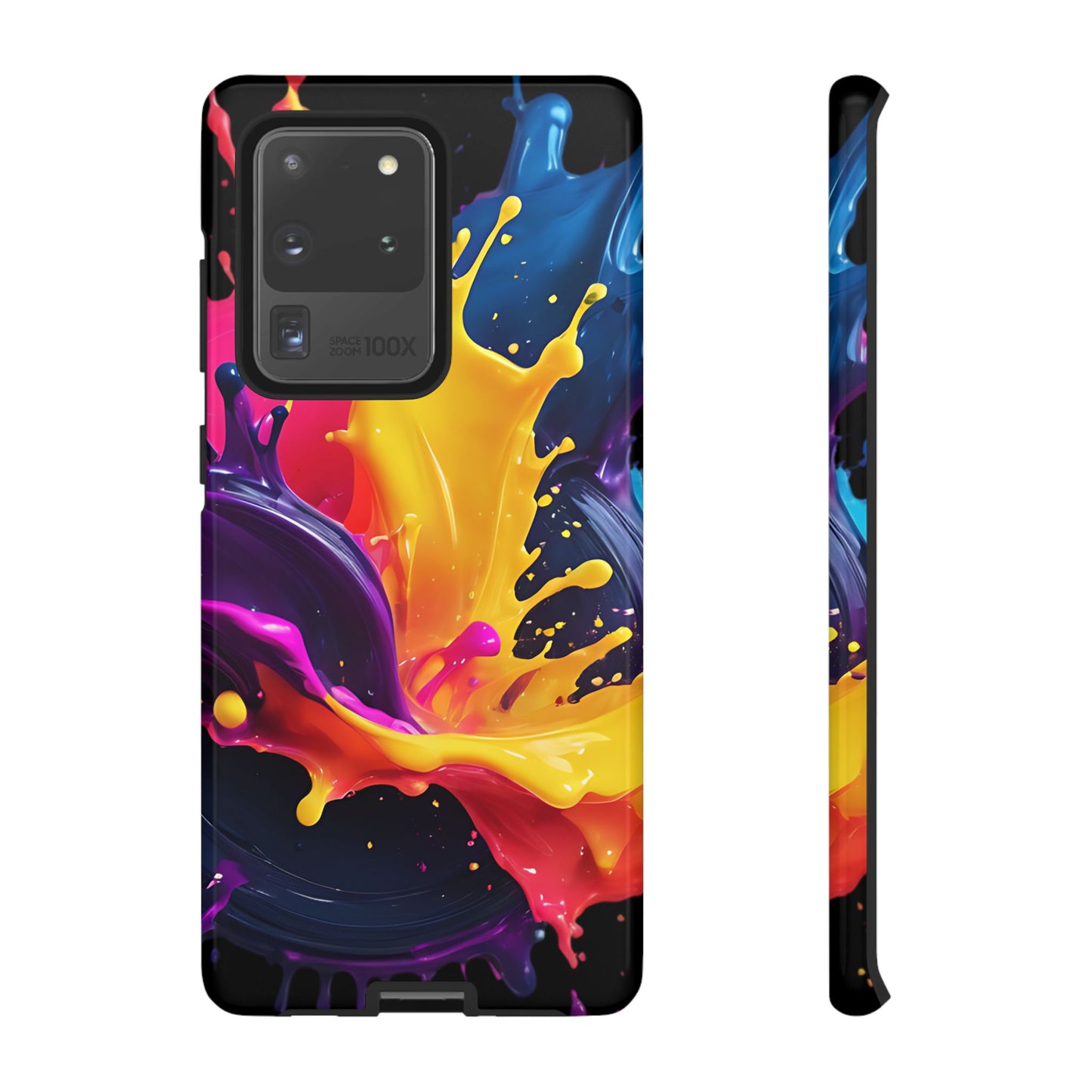 (phone cases) 3D ink splashes Tough Cases