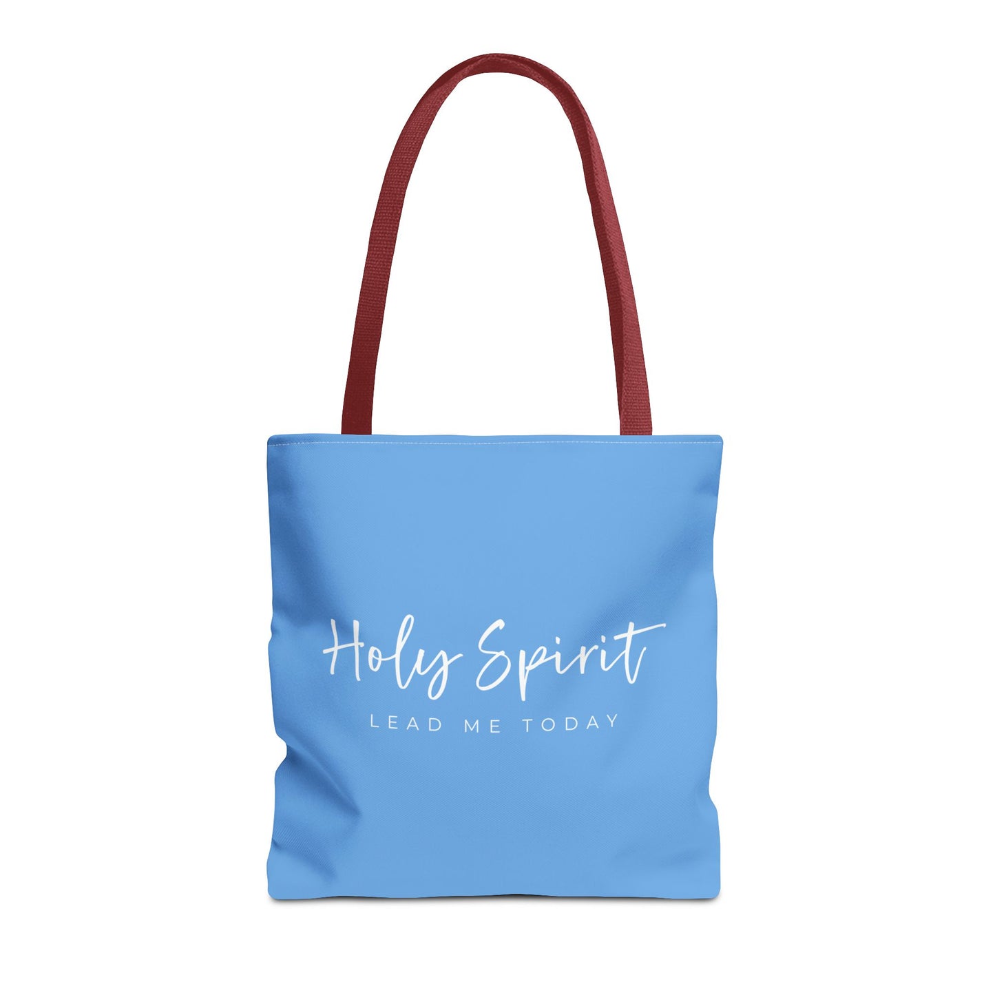 (tote bags) Holy Spirit Lead Me Today (light blue)