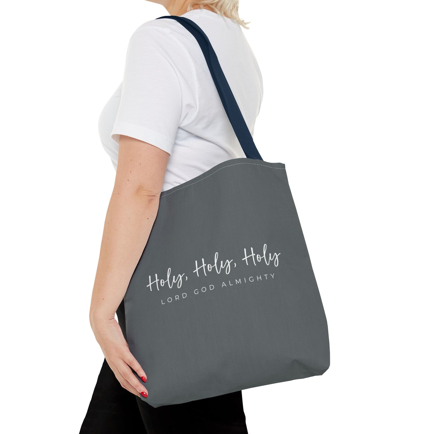 (tote bags) Holy Holy Holy Lord God Almighty (grey)