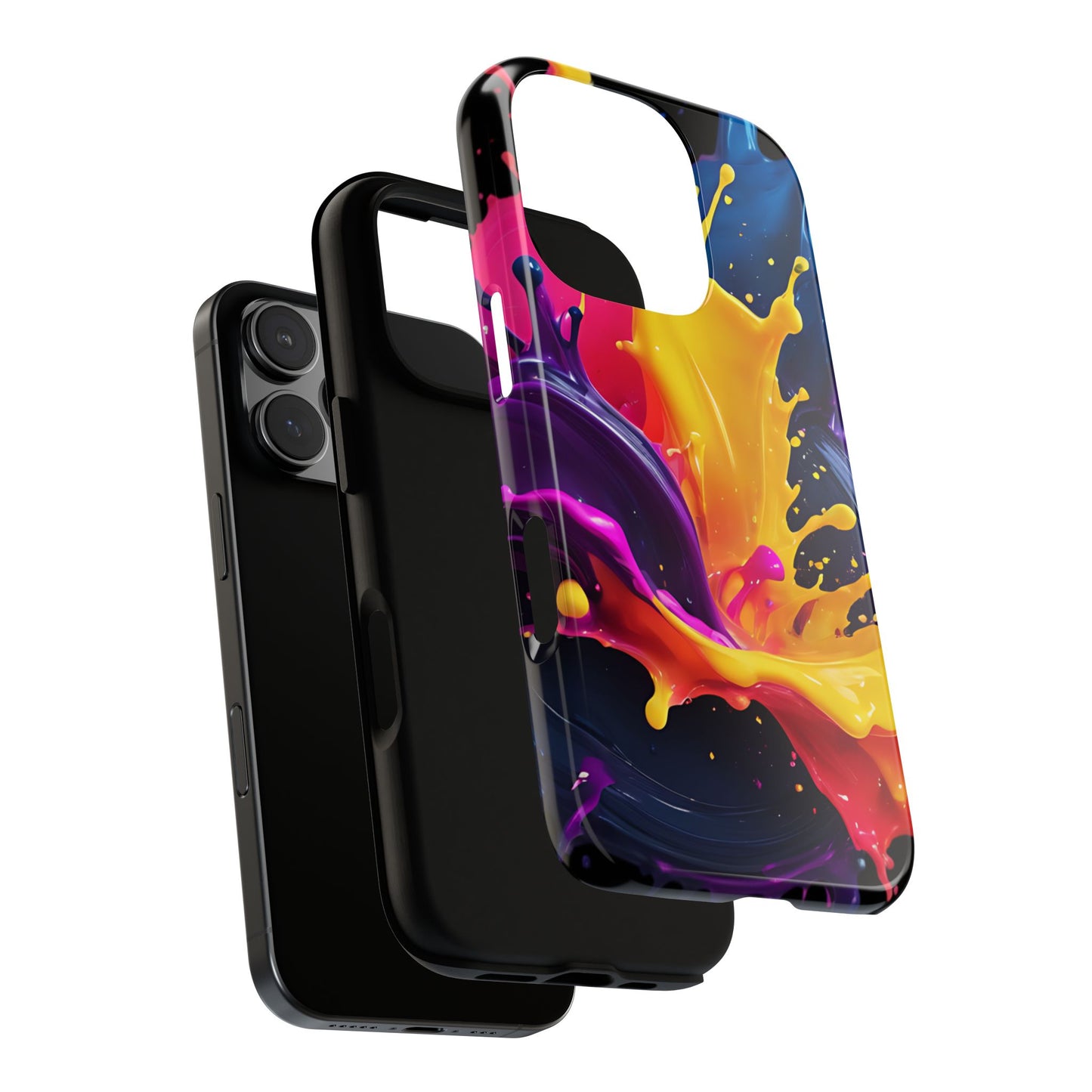 (phone cases) 3D ink splashes Tough Cases