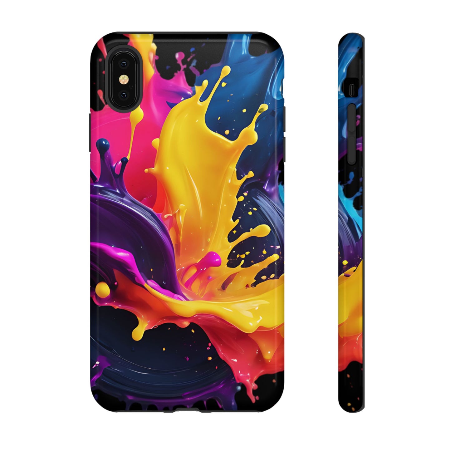 (phone cases) 3D ink splashes Tough Cases