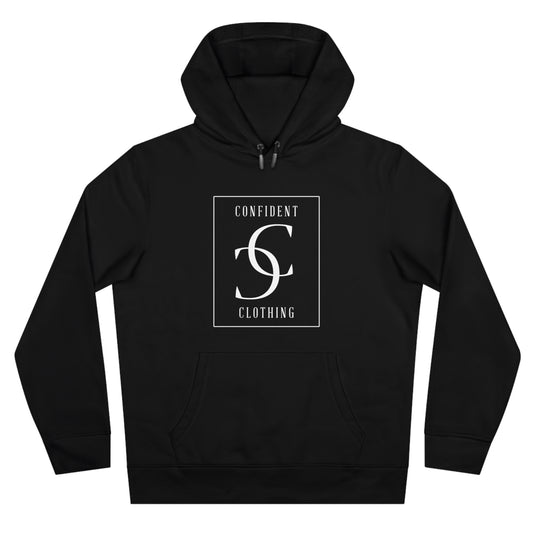 (hoodie unisex) multi-color Confident Clothing Luxury Hooded Sweatshirt (frame white logo)