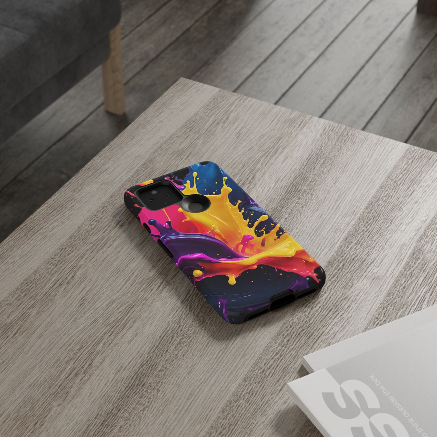 (phone cases) 3D ink splashes Tough Cases