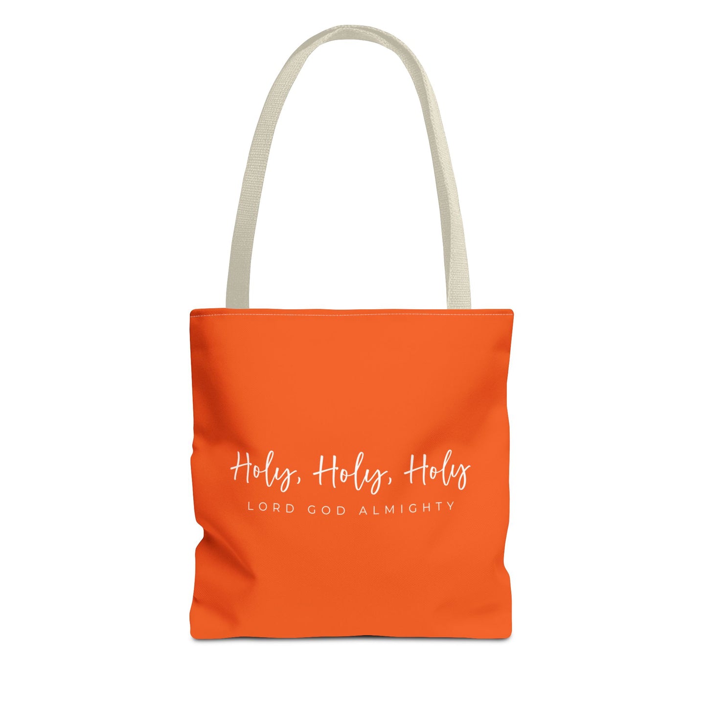 (tote bags) Holy Holy Holy Lord God Almighty (orange)