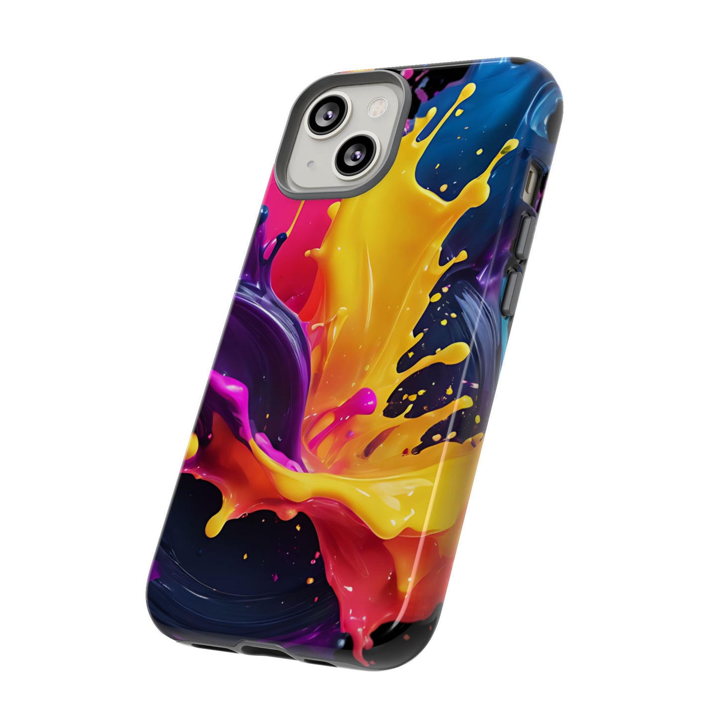 (phone cases) 3D ink splashes Tough Cases