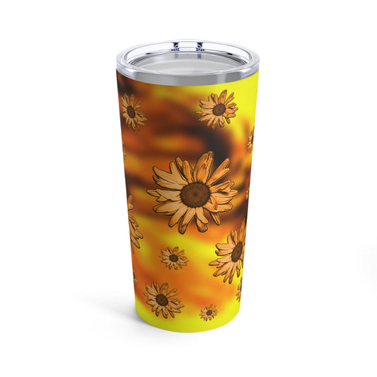 Custom designs by Kevin M. (Gold Sunflower Tumbler 20oz)