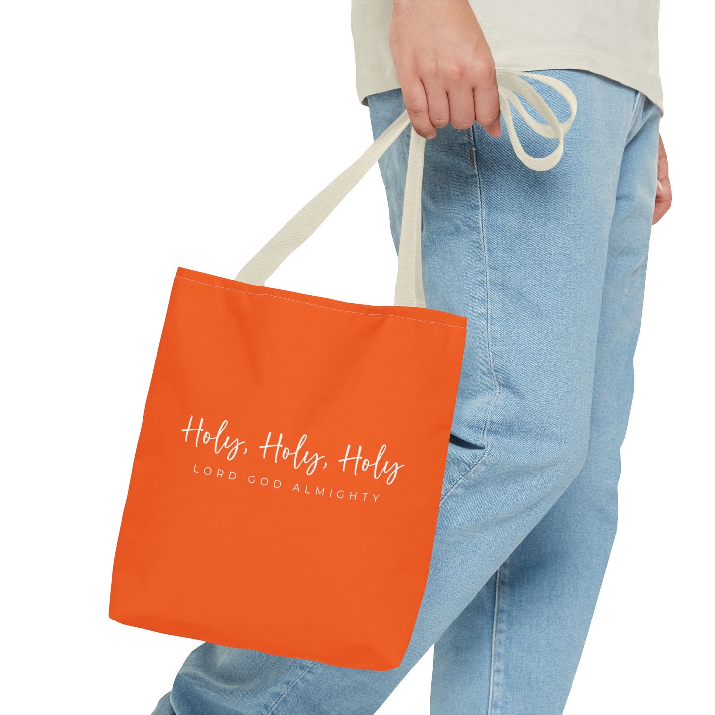 (tote bags) Holy Holy Holy Lord God Almighty (orange)