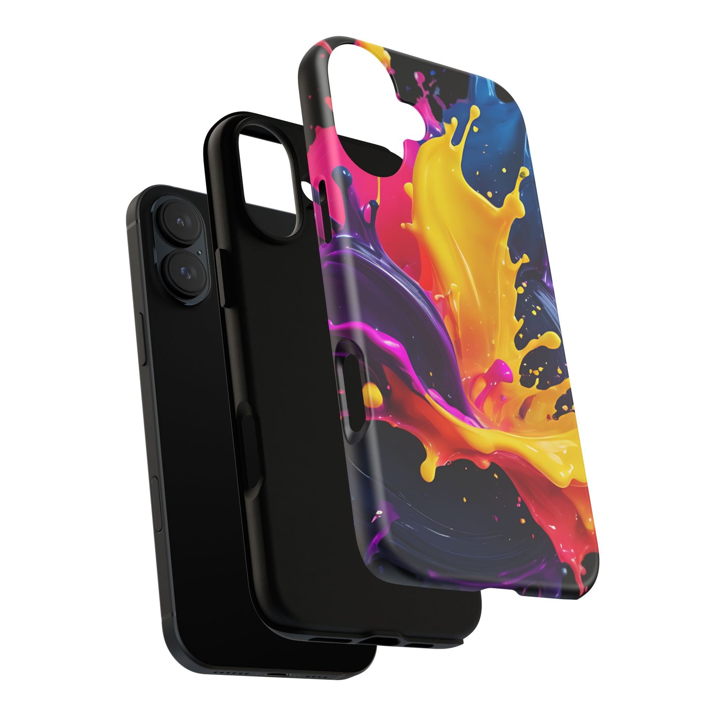 (phone cases) 3D ink splashes Tough Cases