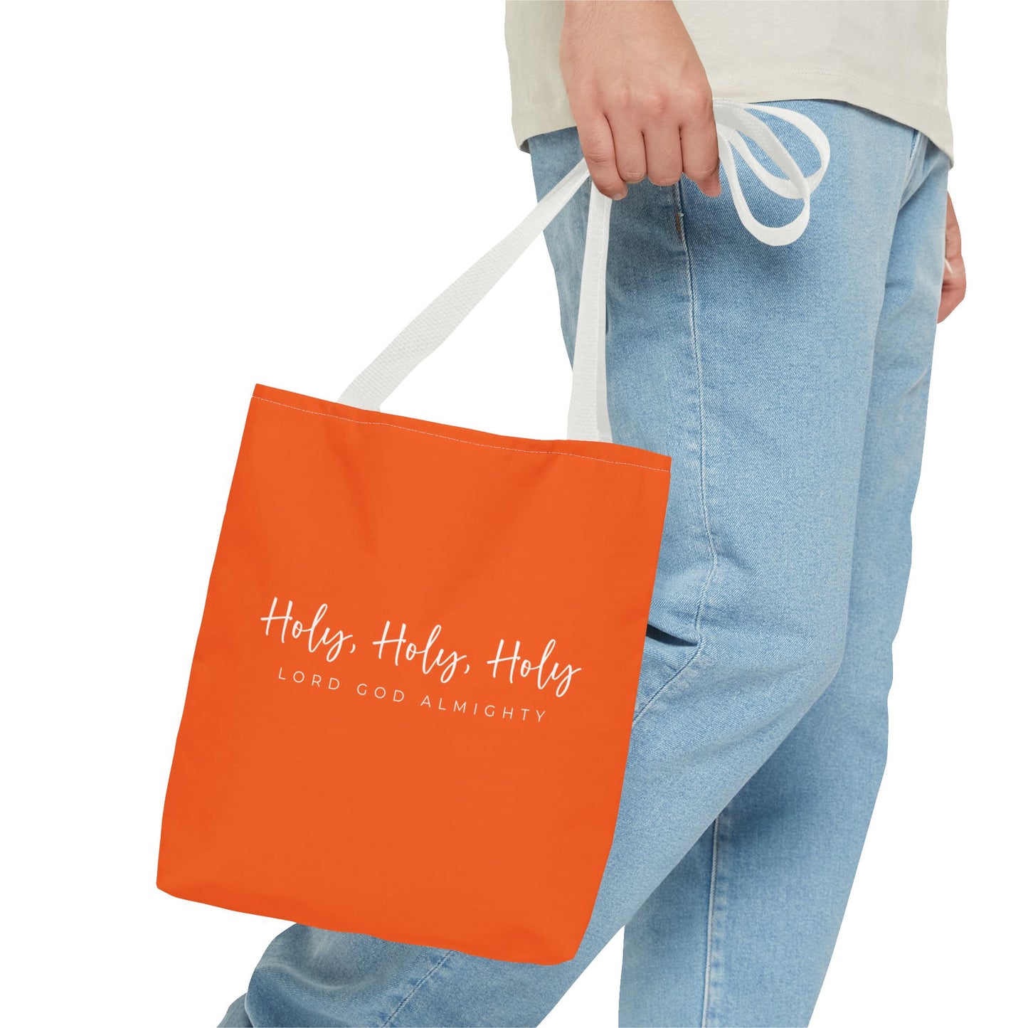 (tote bags) Holy Holy Holy Lord God Almighty (orange)