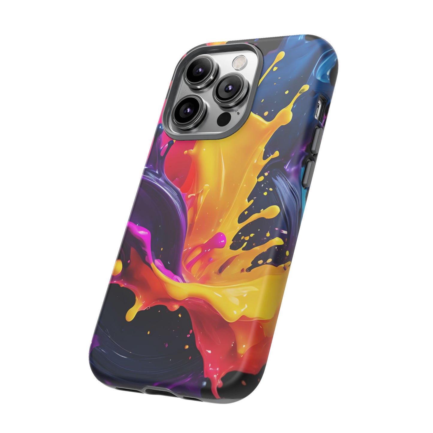 (phone cases) 3D ink splashes Tough Cases