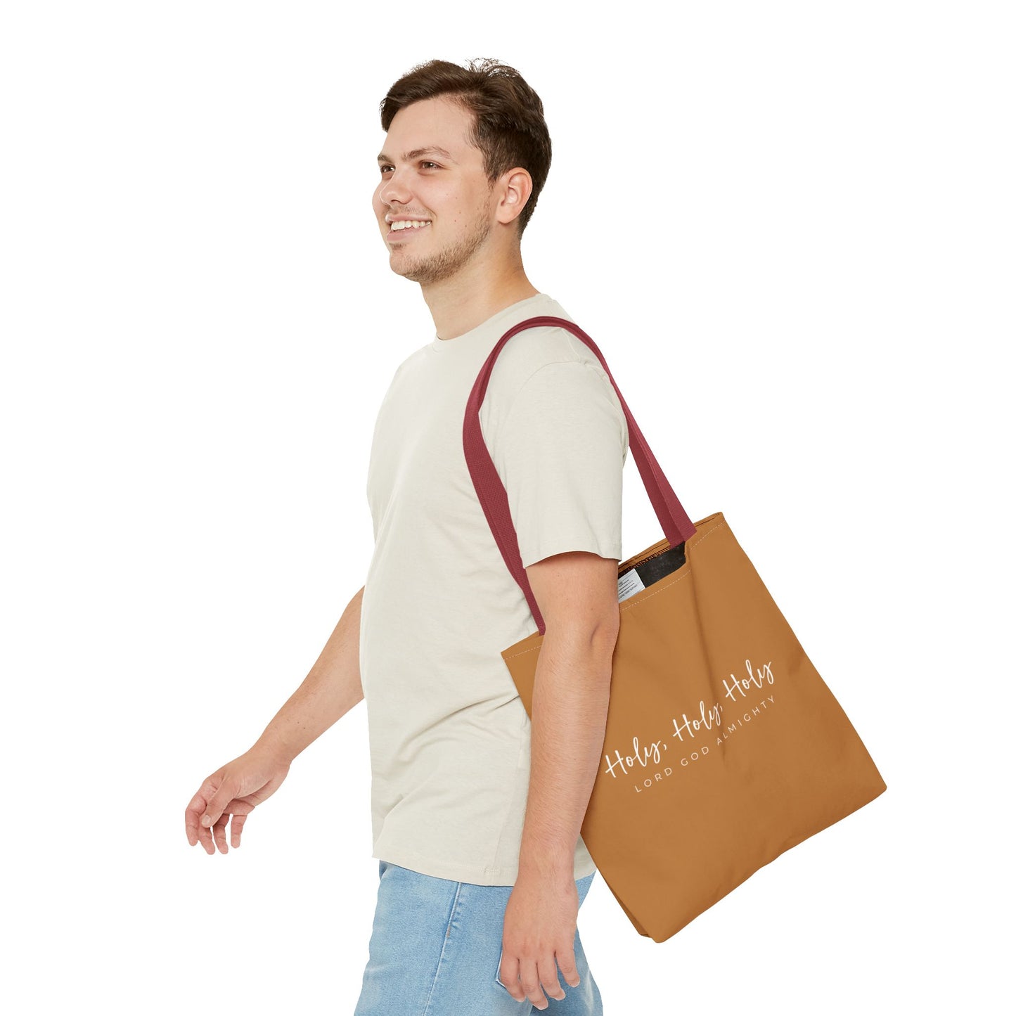 (tote bags) Holy Holy Holy Lord God Almighty (light brown)