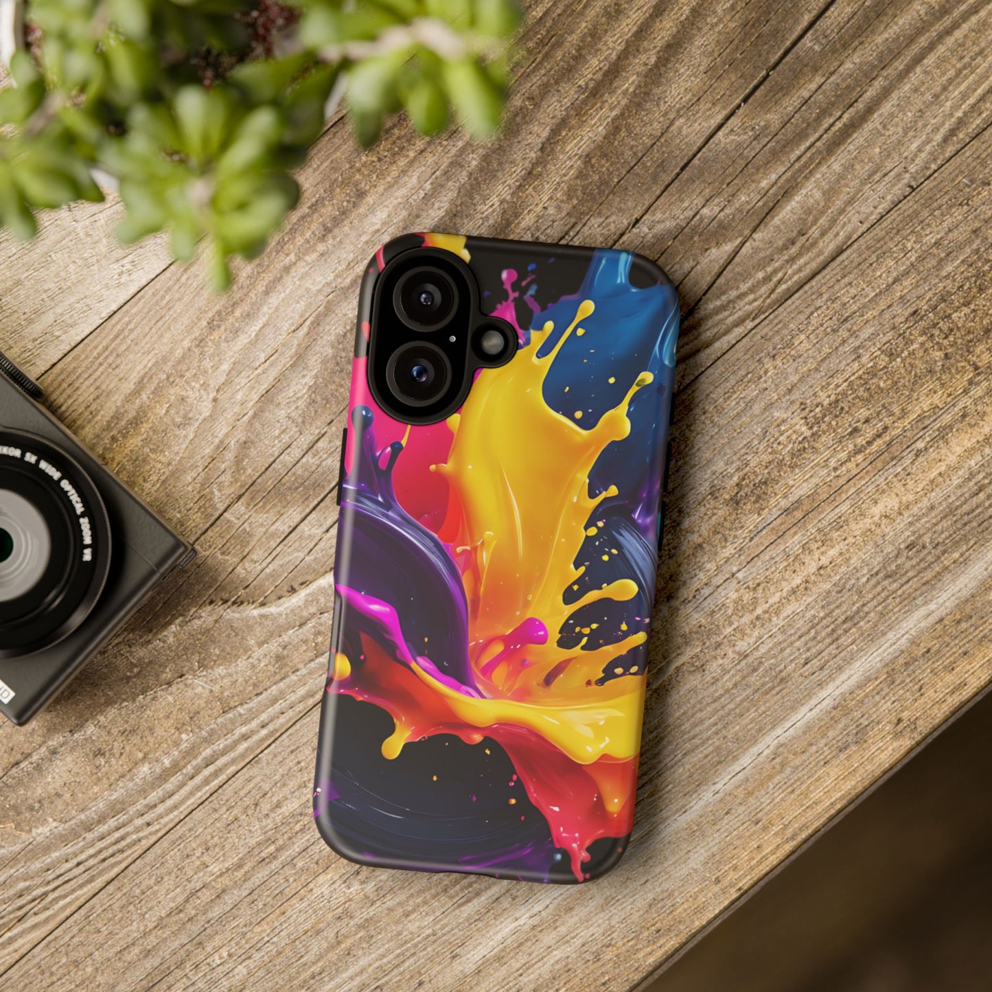 (phone cases) 3D ink splashes Tough Cases