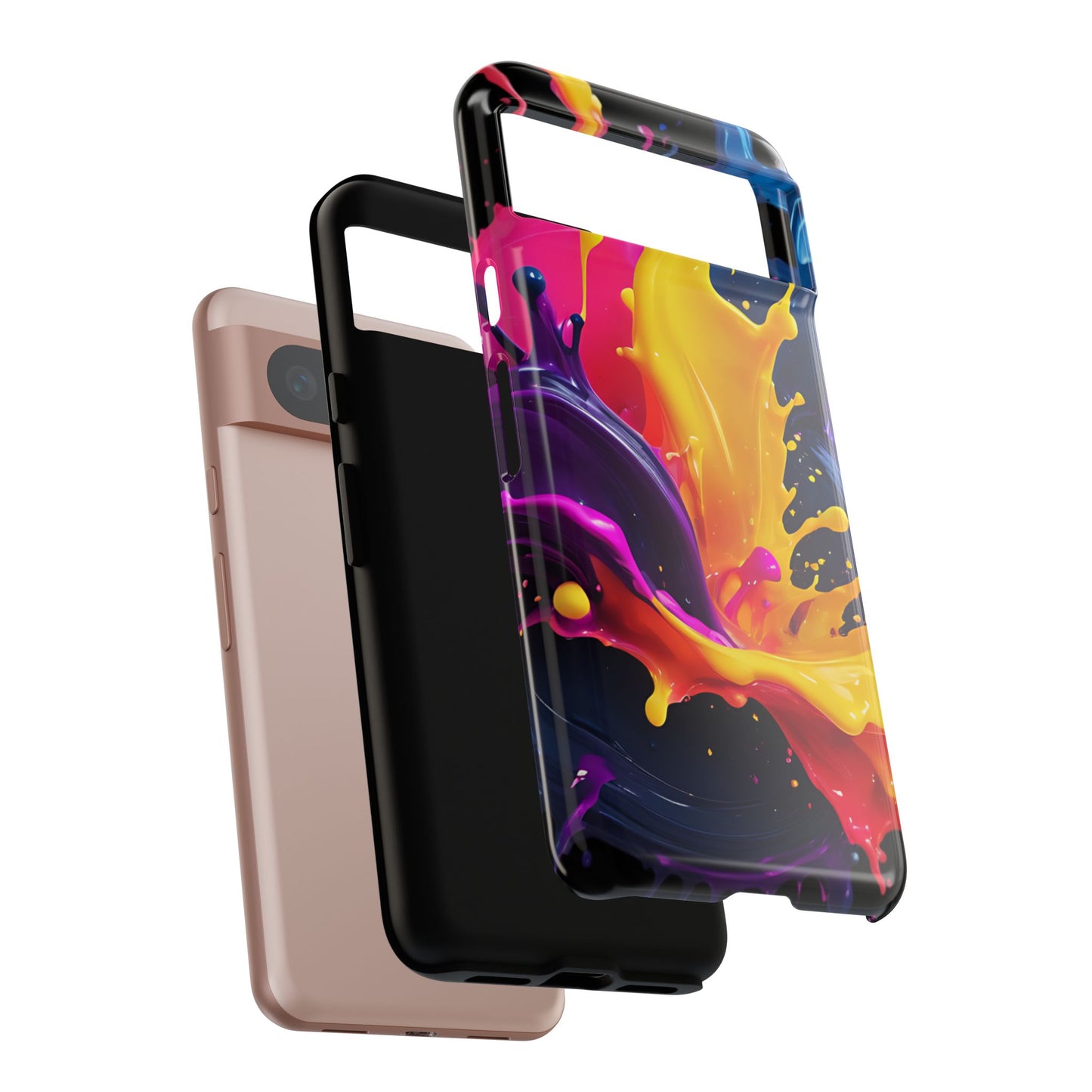 (phone cases) 3D ink splashes Tough Cases