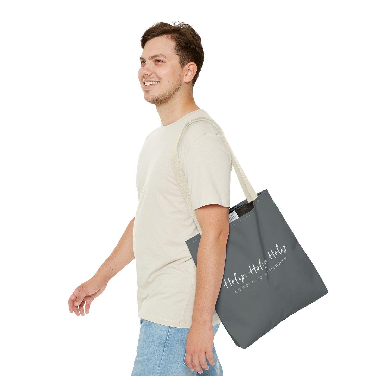 (tote bags) Holy Holy Holy Lord God Almighty (grey)