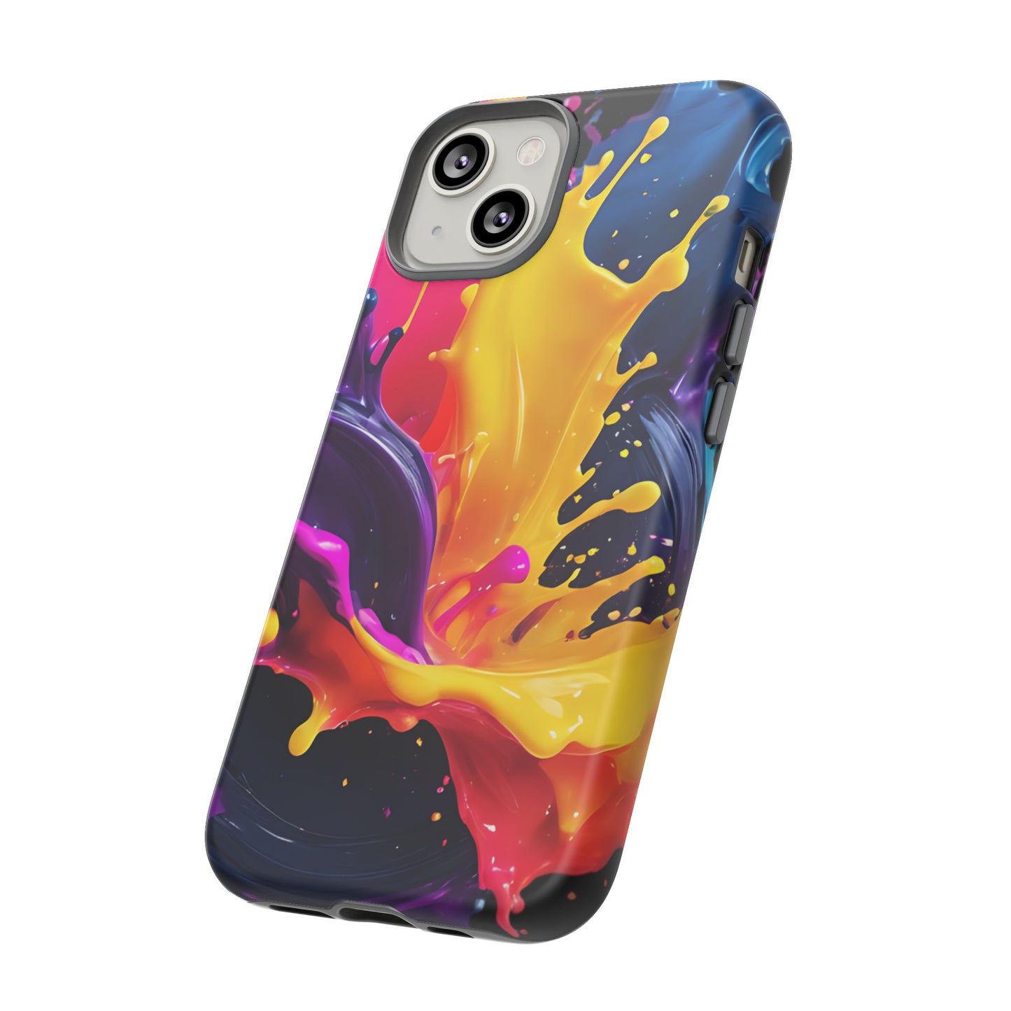 (phone cases) 3D ink splashes Tough Cases