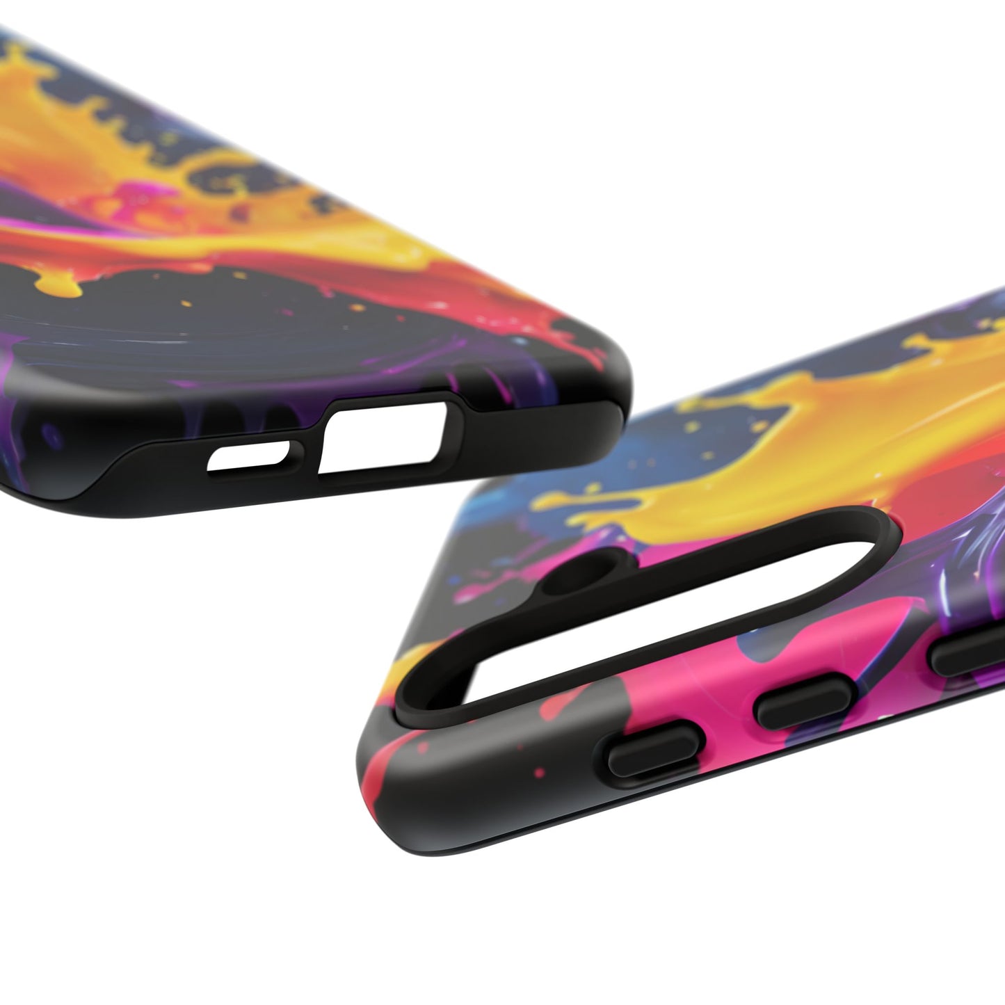 (phone cases) 3D ink splashes Tough Cases