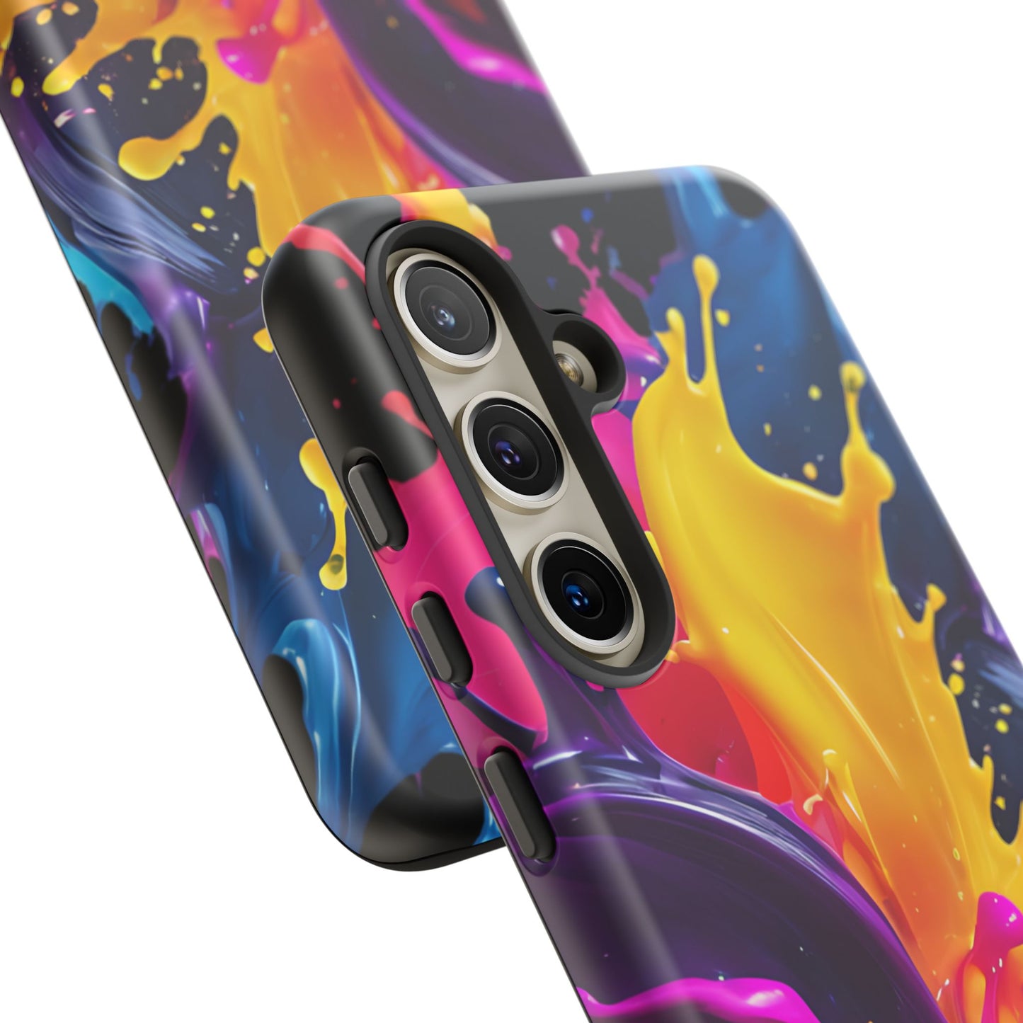 (phone cases) 3D ink splashes Tough Cases