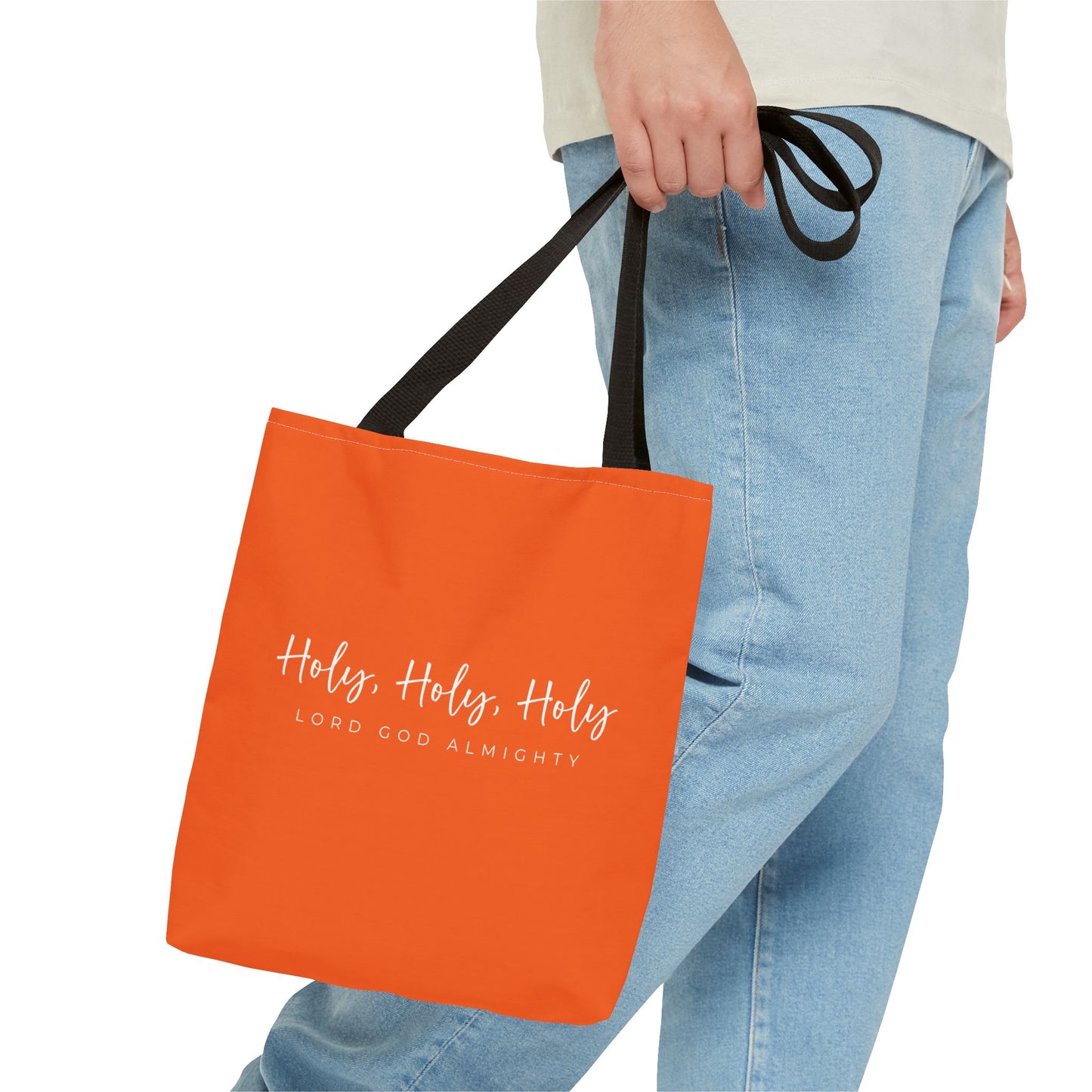 (tote bags) Holy Holy Holy Lord God Almighty (orange)