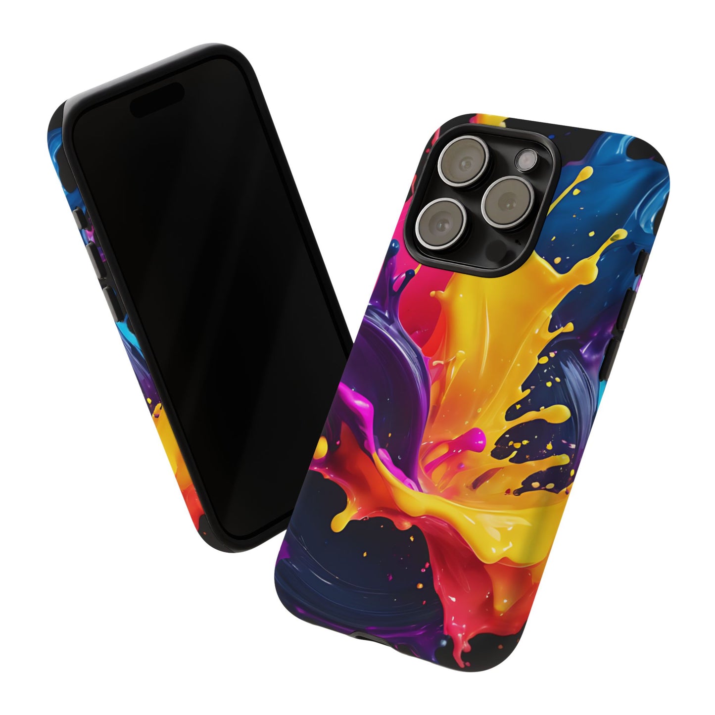 (phone cases) 3D ink splashes Tough Cases