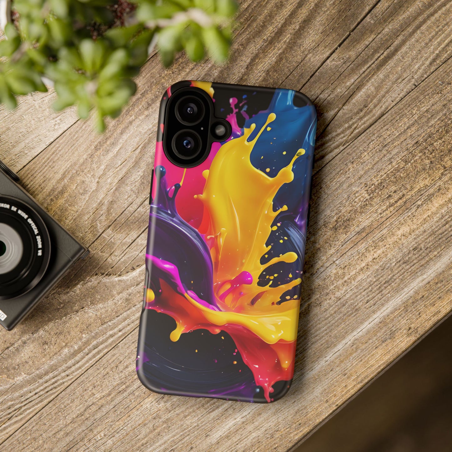 (phone cases) 3D ink splashes Tough Cases