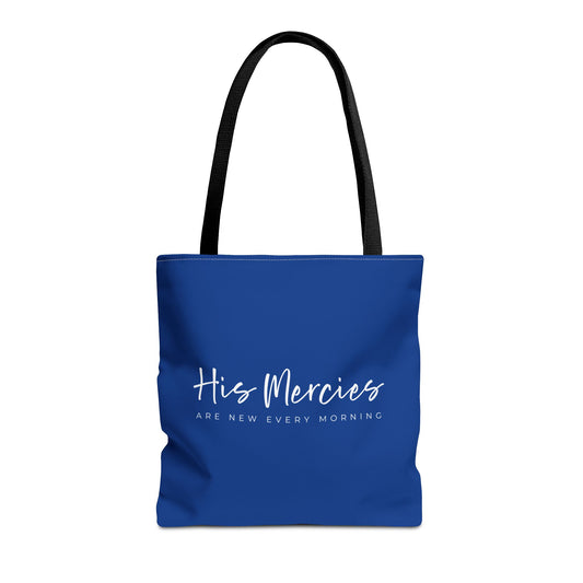 (tote bags) His Mercies Are New Every Morning (blue)