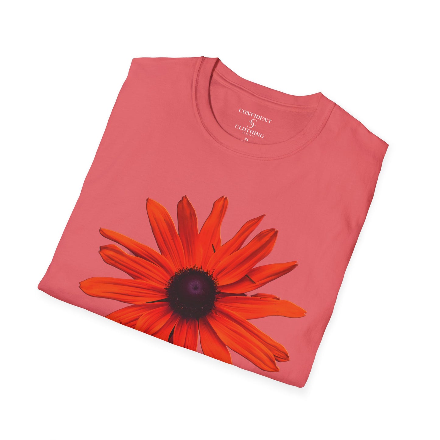 (artistic t-shirt) 3D flower (red)