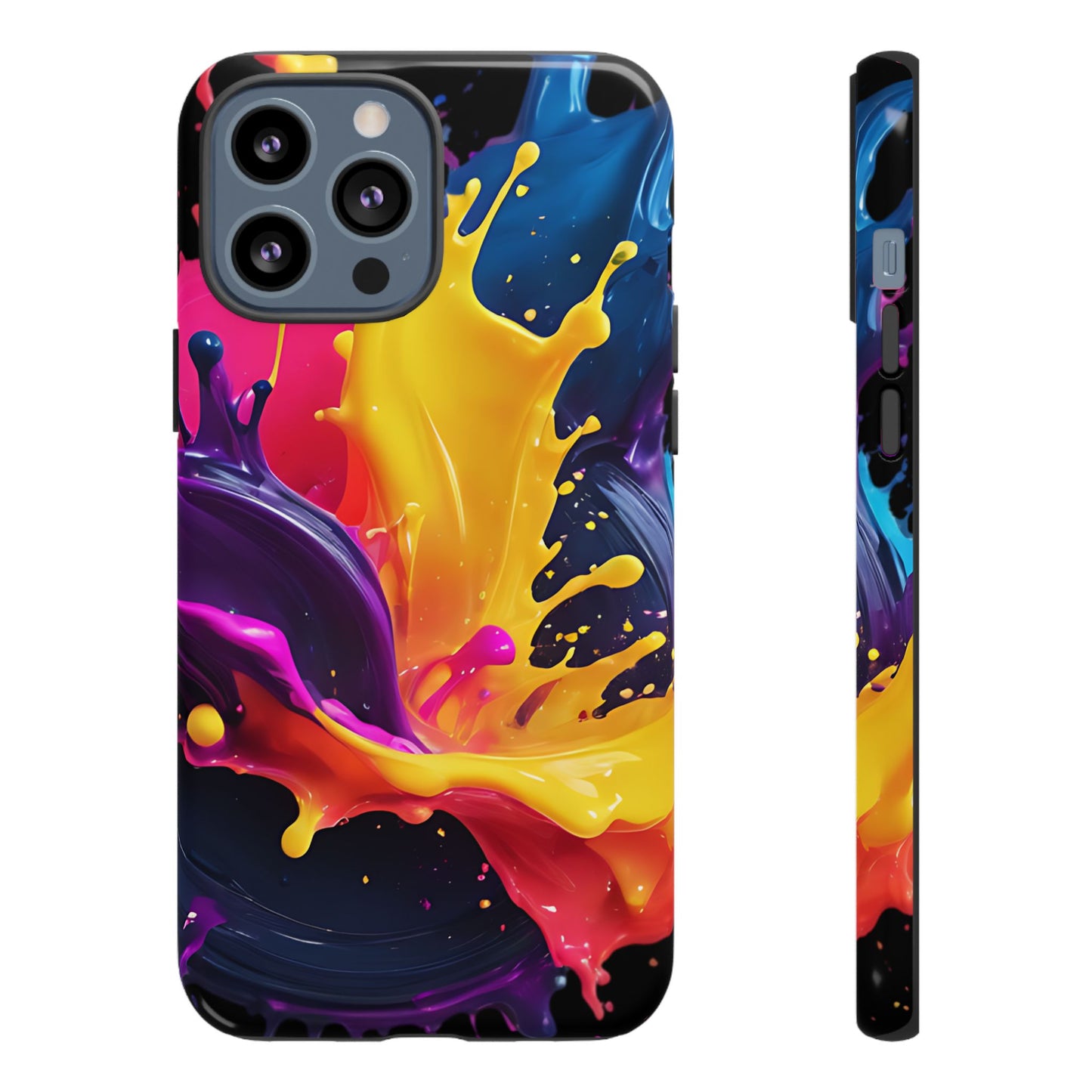 (phone cases) 3D ink splashes Tough Cases