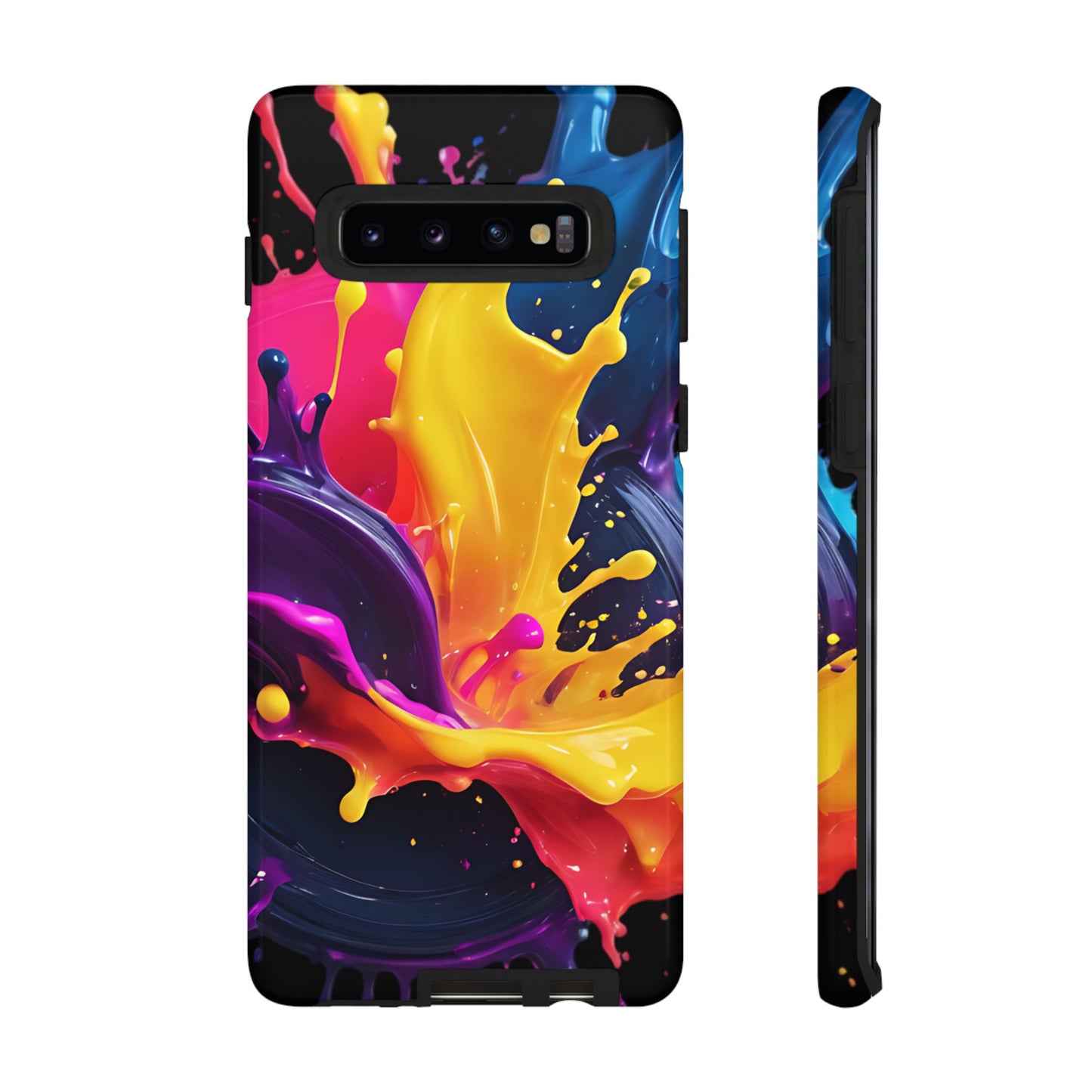 (phone cases) 3D ink splashes Tough Cases