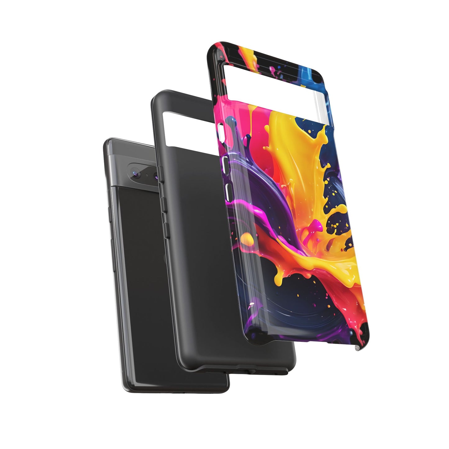 (phone cases) 3D ink splashes Tough Cases