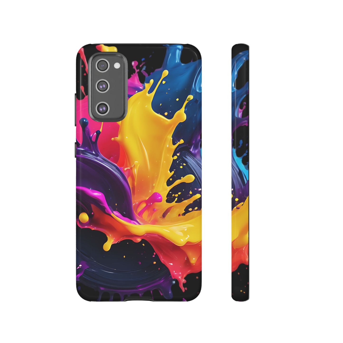 (phone cases) 3D ink splashes Tough Cases