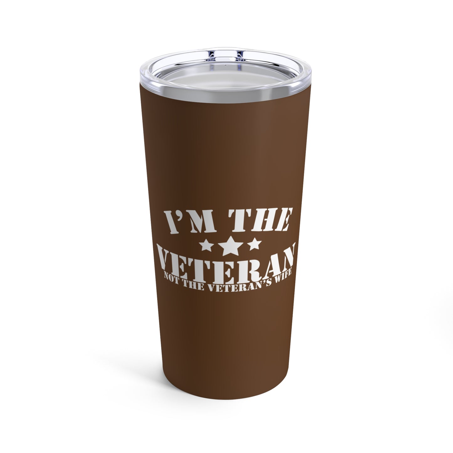 (women) I'm the Veteran Not the Veterans Wife 20oz (black)