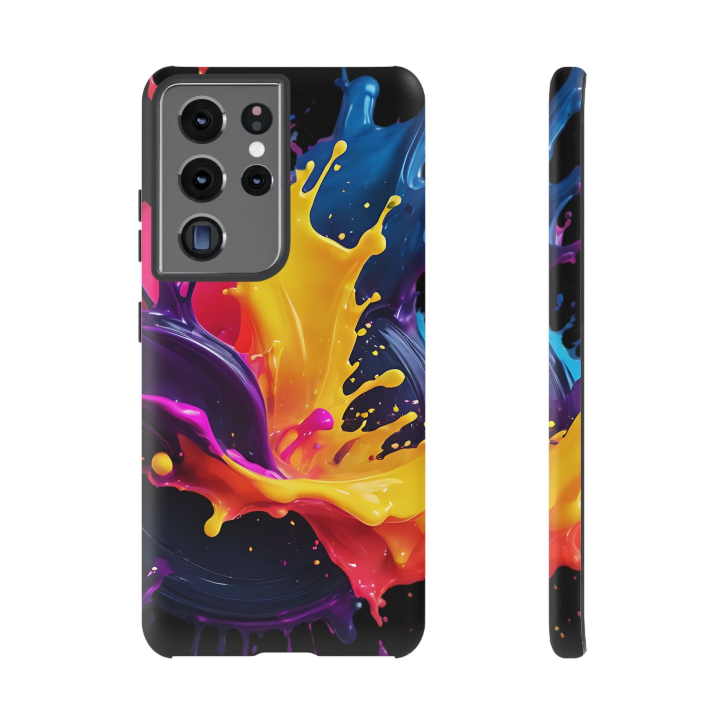 (phone cases) 3D ink splashes Tough Cases