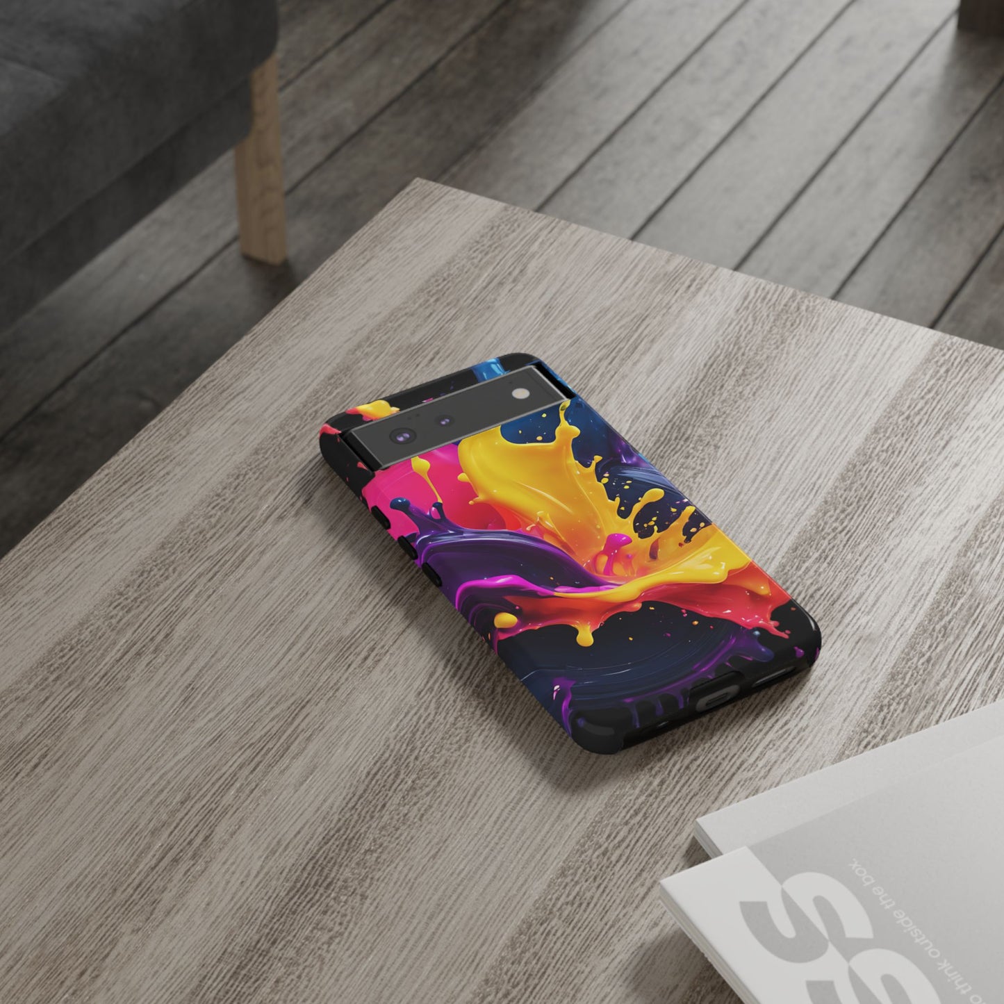 (phone cases) 3D ink splashes Tough Cases