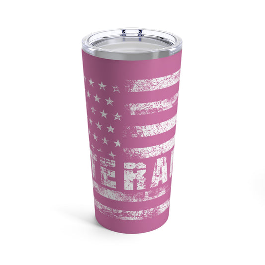 Veteran Tumbler 20oz (pink)