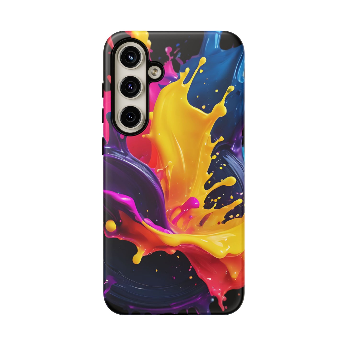 (phone cases) 3D ink splashes Tough Cases