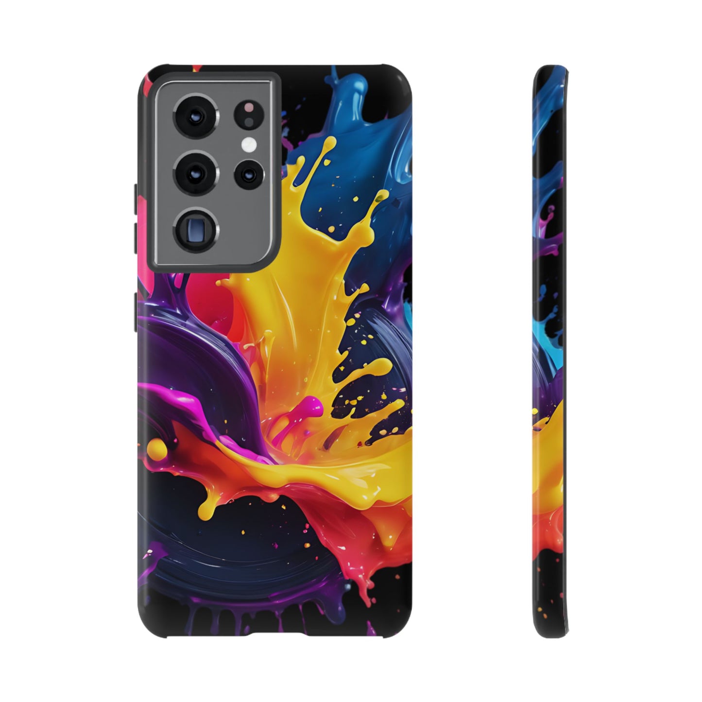 (phone cases) 3D ink splashes Tough Cases