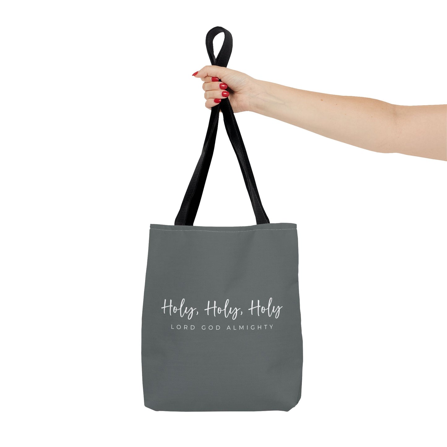 (tote bags) Holy Holy Holy Lord God Almighty (grey)