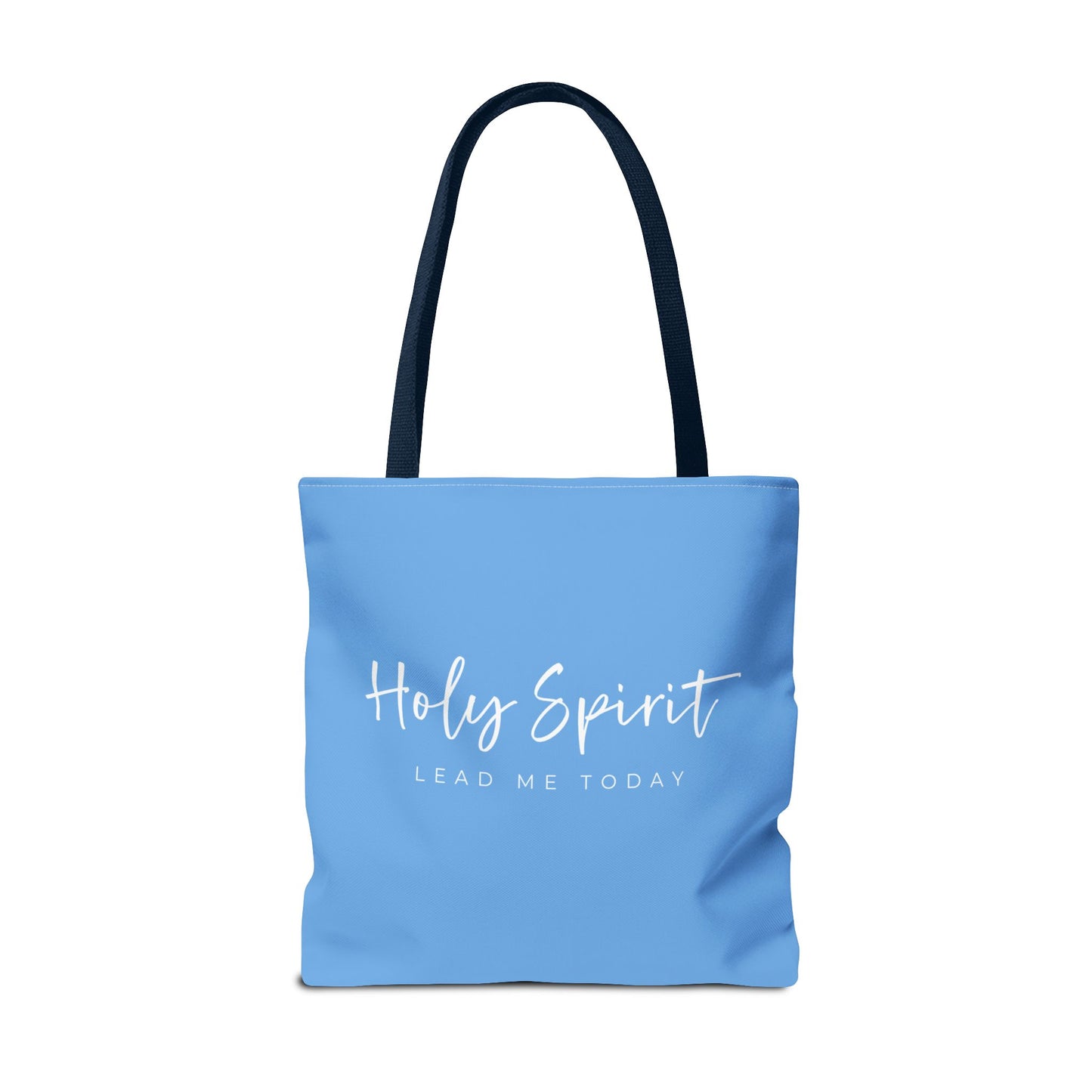 (tote bags) Holy Spirit Lead Me Today (light blue)