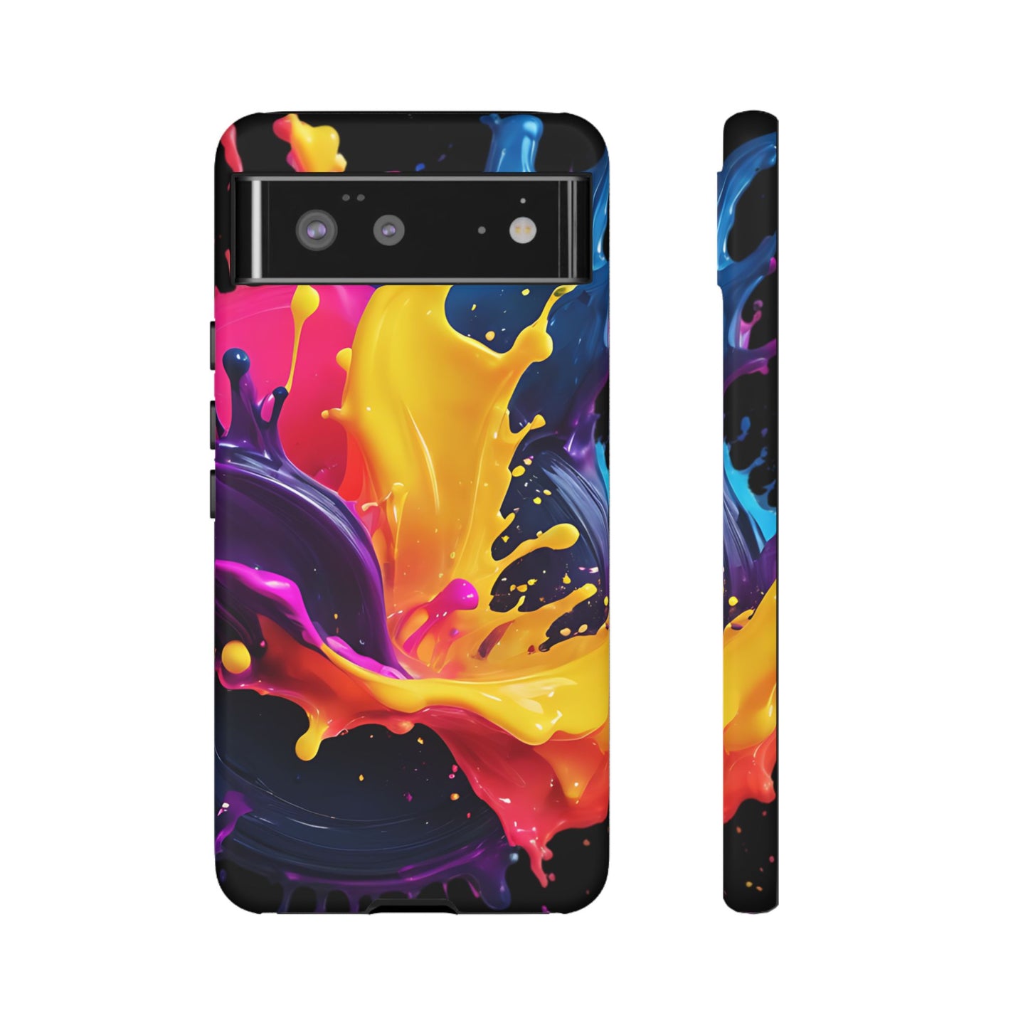 (phone cases) 3D ink splashes Tough Cases