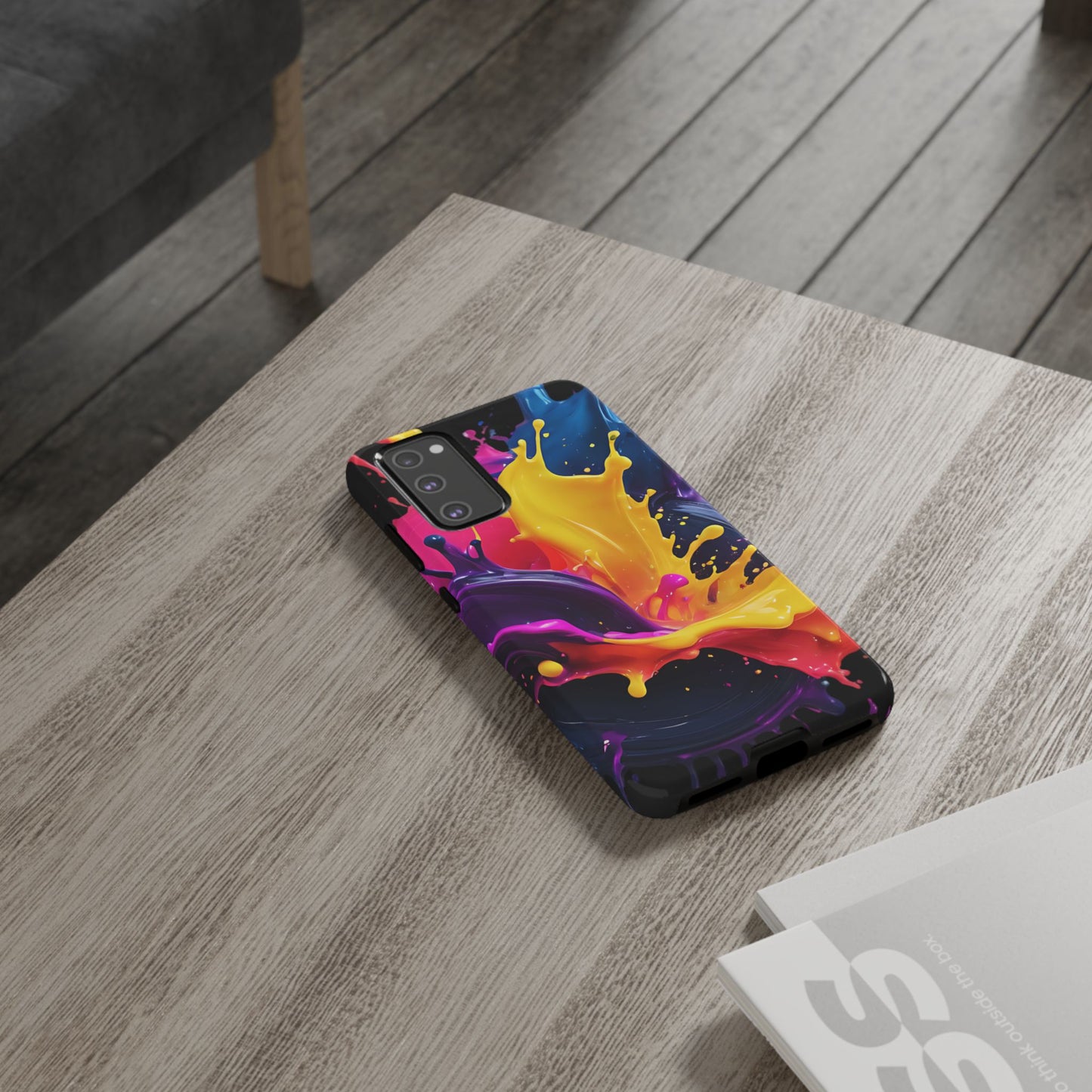 (phone cases) 3D ink splashes Tough Cases