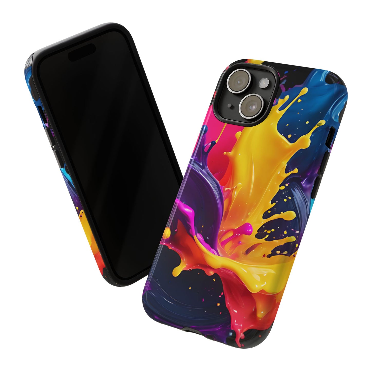 (phone cases) 3D ink splashes Tough Cases