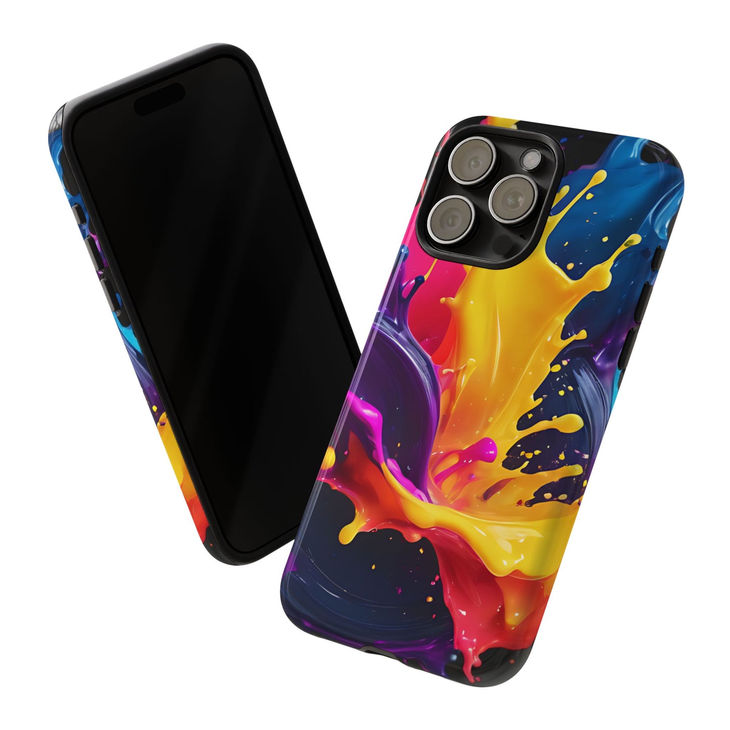 (phone cases) 3D ink splashes Tough Cases