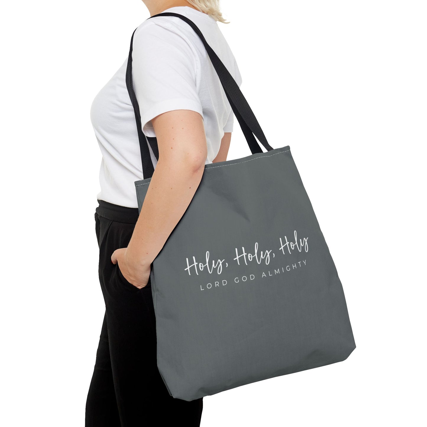 (tote bags) Holy Holy Holy Lord God Almighty (grey)