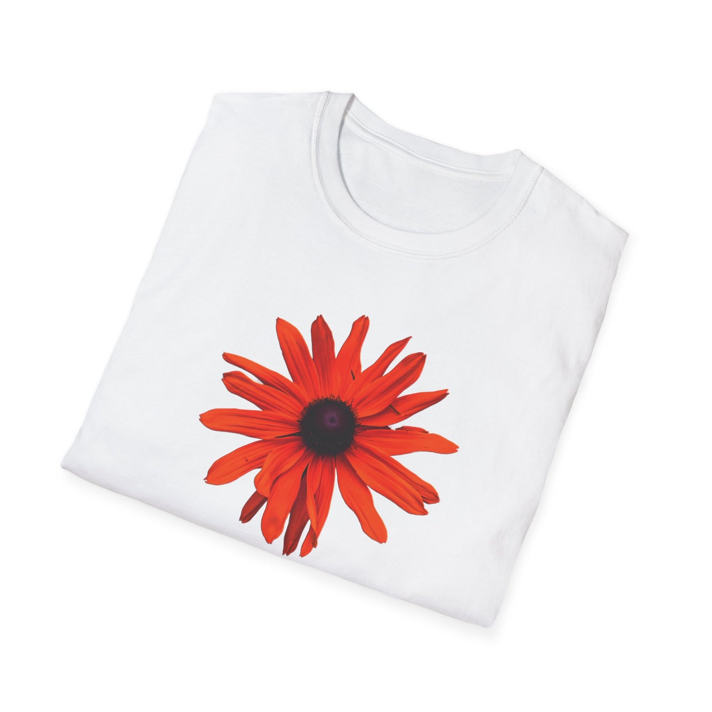 (artistic t-shirt) 3D flower (red)