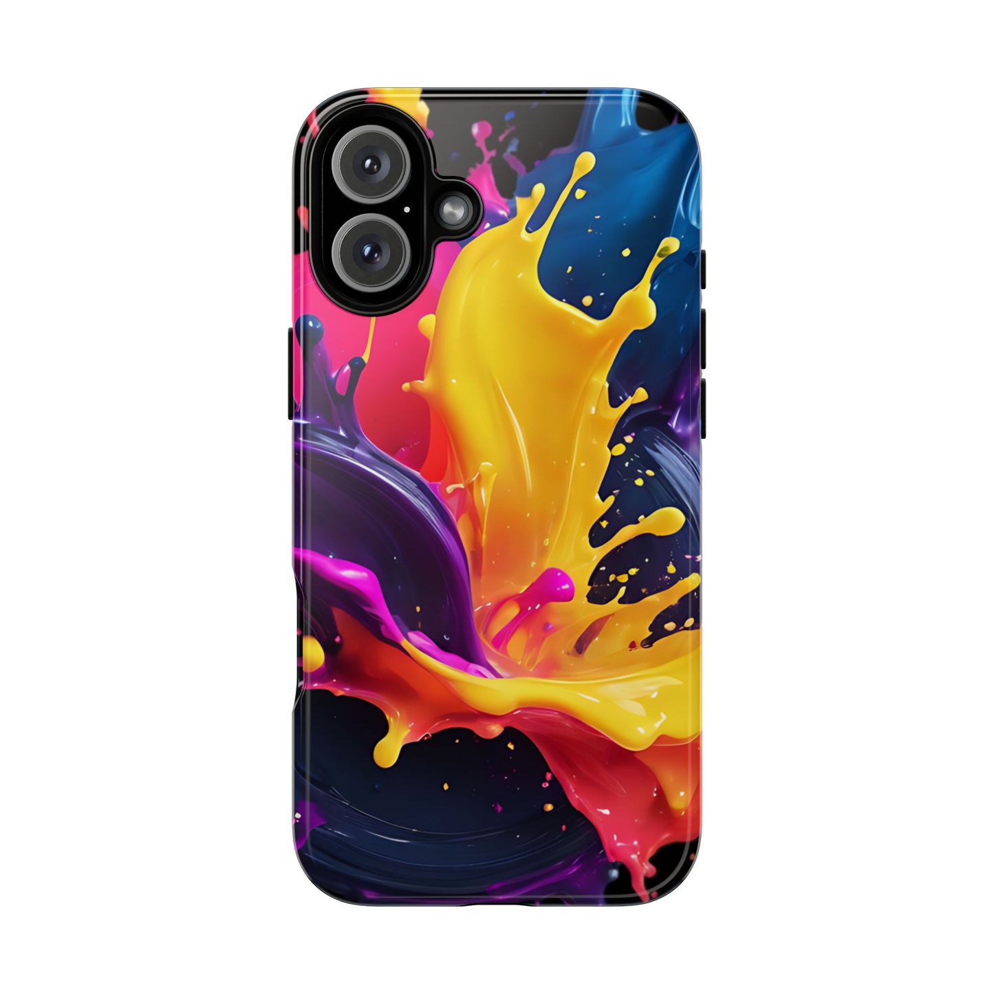 (phone cases) 3D ink splashes Tough Cases