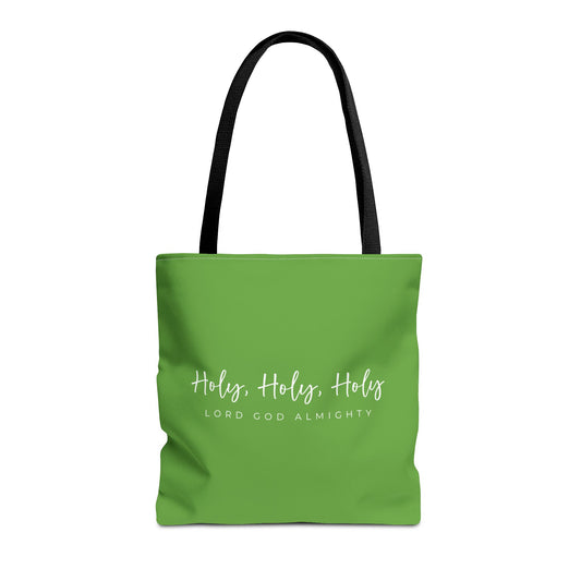 (tote bags) Holy Holy Holy Lord God Almighty (kiwi green)